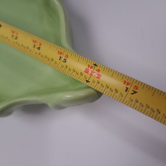 Vintage Haeger Ceramic Ruffled Dish Mint Green Relish Finger Foods Cookies Decor - Picture 9 of 16